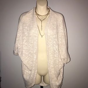 Tan short sleeve cardigan